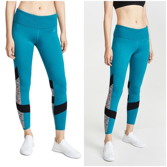 ADIDAS x Missoni How We Do Leggings Teal XXS NWT - Picture 2 of 8